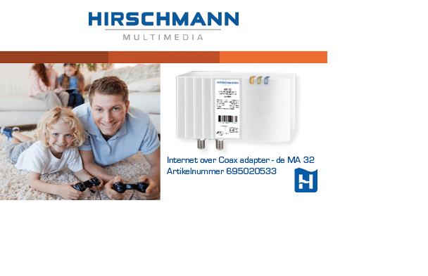 Hirschmann internet over Coax adapter- de MA 32