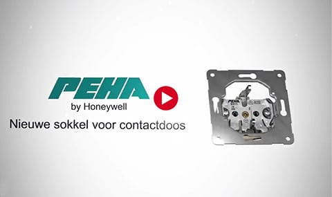 PEHA nieuwe sokkel voor contactdoos