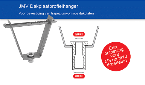 2-in-1 dakplaatprofielhanger van JMV.