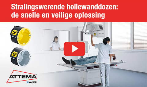 Stralingswerende hollewanddozen van Attema