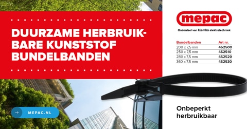 Mepac herbruikbare bundelband