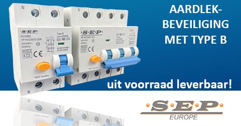 Type B aardlekbeveiliging SEP
