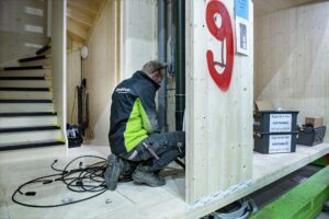 Stekerbare installaties van Oosterberg in Startblock-woningen.