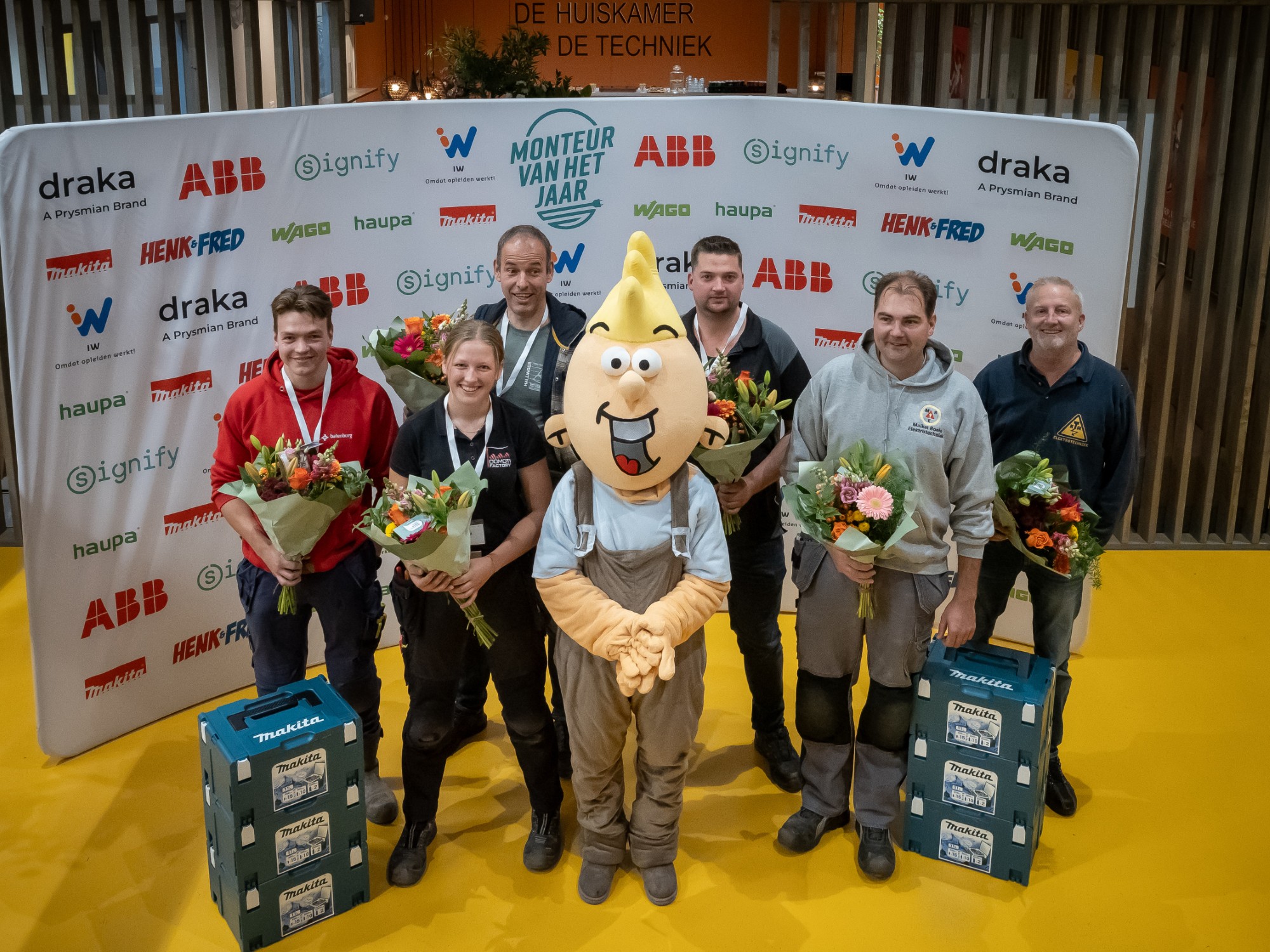 De finalisten van Monteur van het Jaar 2025.