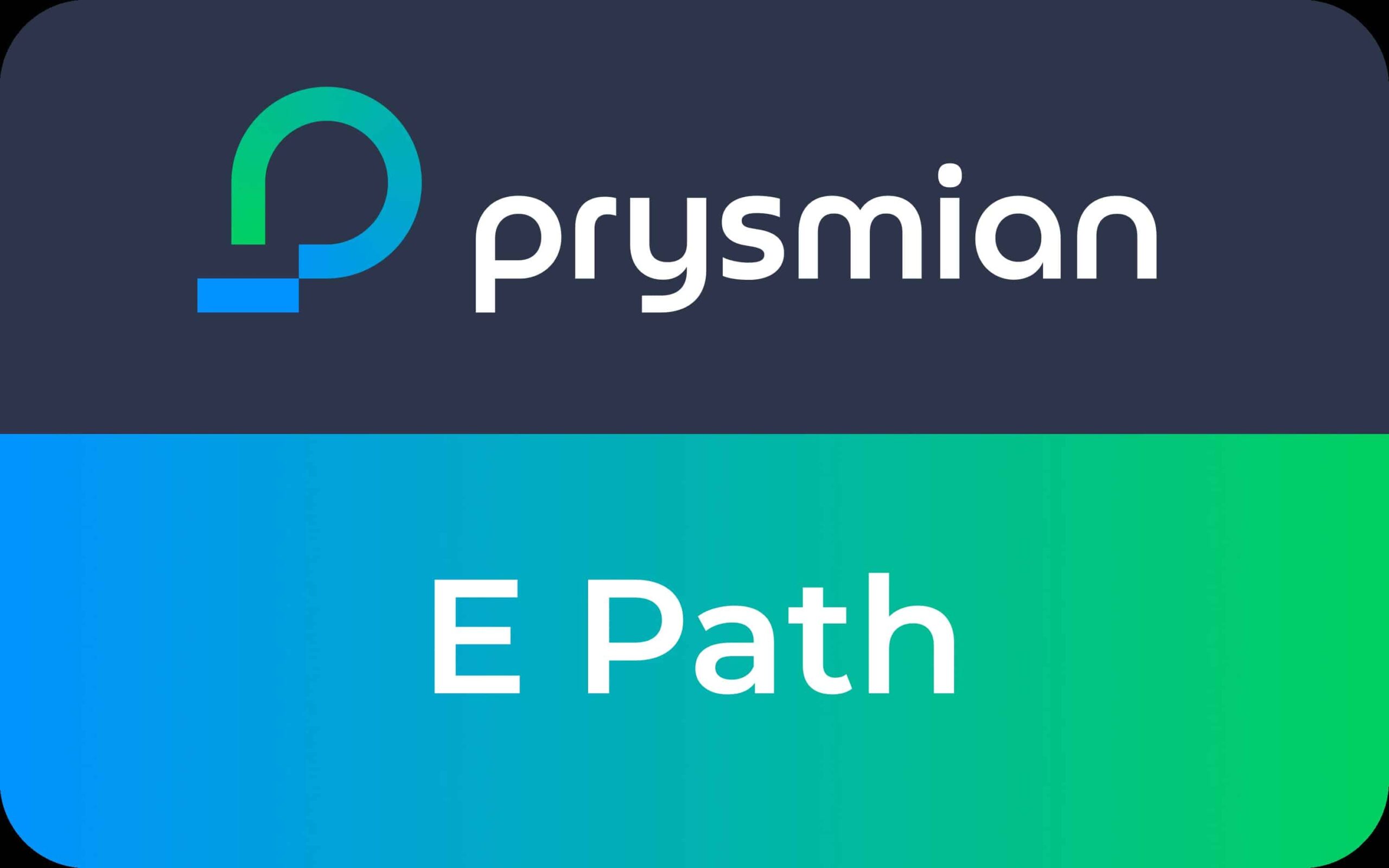 Het groene label E Path van Prysmian.
