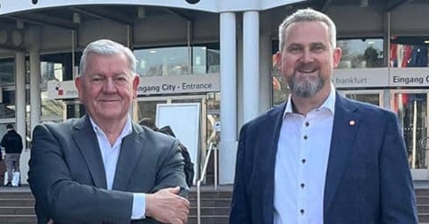 Derek McMillan en Geert Bordau